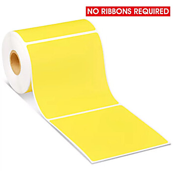 Yellow Direct Thermal Labels