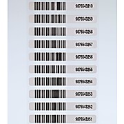 Pre-Printed Barcoded Plate Labels