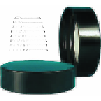 Blk Phenolic Screw Cap, 51mm Long Skirted - With Liner