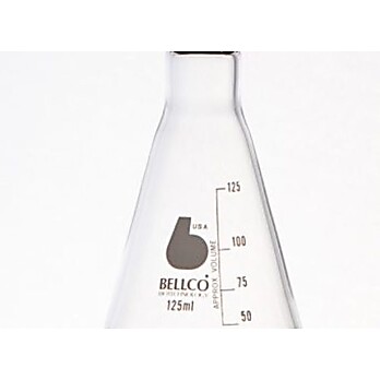 Graduated Erlenmeyer Flask, 125mL With 25mm Cap