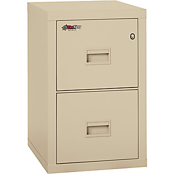 Turtle Series 1 Hour Fire Rated 2 Drawer Vertical File Cabinet - Letter/Legal 22" Depth