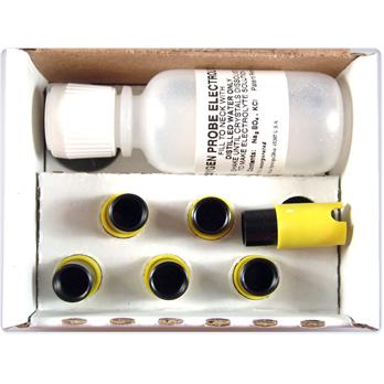 Cap Membrane Kit 1.25 Mil PE (6 each), includes electrolyte (yellow cap)