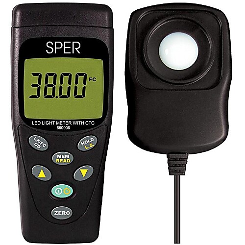 LED Light Meter with Color Temperature