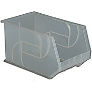 Lab Storage Bin, 14 adjustable bins, 2-shelves, 24x20x10in WHD