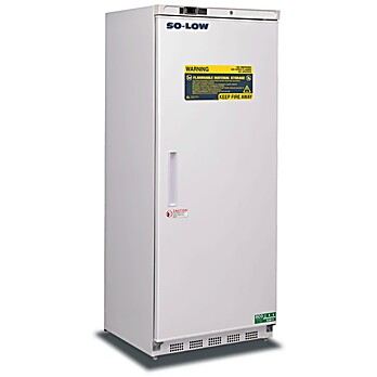 SO-LOW ENVIRONMENTAL, FLAMMABLE MATERIAL STORAGE FREEZER, MANUAL DEFROST, 20 Cubic Ft. Upright -25°C / Solid Door