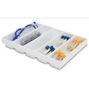 White Polystyrene 5 & 6 Compartment Drawer Organizers