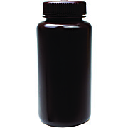 United Scientific™ Reagent Bottle, Wide Mouth, Amber