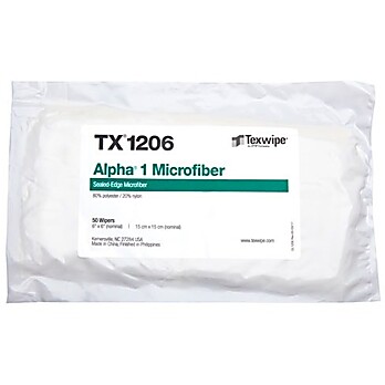 Alpha® 1 Microfiber TX1206 Dry Cleanroom Wipers, Non-Sterile