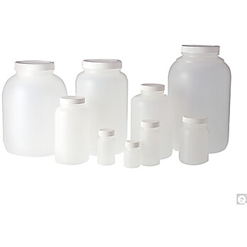 Natural HDPE Wide Mouth Round Bottles
