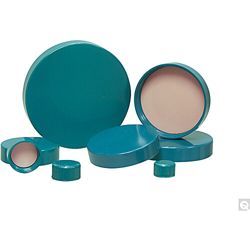 Green Thermoset Plastic Caps