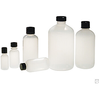 Natural LDPE Boston Round Bottles