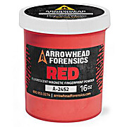 Red Fluorescent Magnetic Latent Fingerprint Powder - 16oz