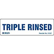 TRIPLE RINSED