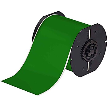All Weather Permanent Adhesive Vinyl Label Tape for B30 Printers - 4" Green
