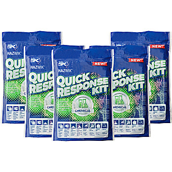 HAZWIK® Quick Response Kit Chemical Spills 13 in H x 9.5 in W x 3 in D 5/CS