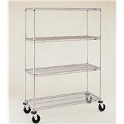 Super Erecta Wire Shelving Carts, 4-Shelf Kits