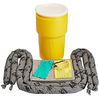 Trade Agreements Act (TAA) Compliant 14-Gallon Drum Absorbent Kits