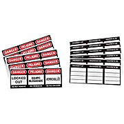 Brady® Padlock Labels Vinyl DANGER English;French;Spanish 6PK