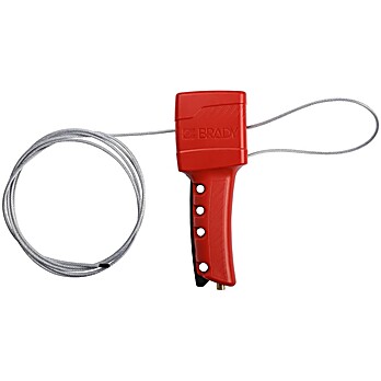 All Purpose Cable Lockout Device with 8 ft PVC Coated Steel Cable