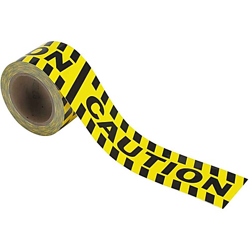 Warning Message Floor Marking Tape Roll - High Performance Vinyl