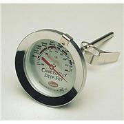 Bimetal Thermometer for Deep Fry/Candy, 2 Dial, 8 Stem