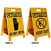 CAUTION Economy Duty Floor Stand