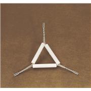 PipeStem Triangles, Iron Wire (16ga) Galvanized