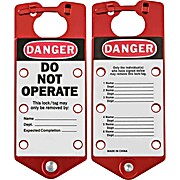 Labeled Group Lockout Hasps