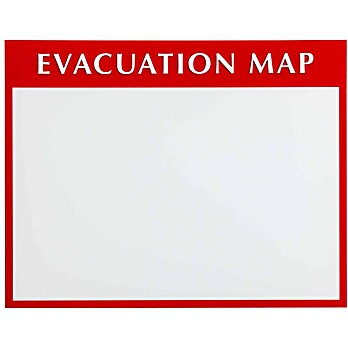 Evacuation Plan Insert Holder