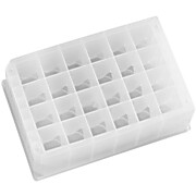 24 Square Well, 10mL/well, Polypropylene Plate, Round Bottom