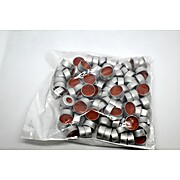 Silver AlumSeal W/PTFE/RR,11mm With PTFE/ Red Rubber Septa
