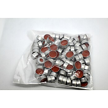 Silver AlumSeal W/PTFE/RR,11mm With PTFE/ Red Rubber Septa
