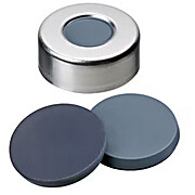 SureSTART™ 20 mm Crimp Caps, Level 1 Everyday Analysis Gray Butyl/Grey PTFE, Molded