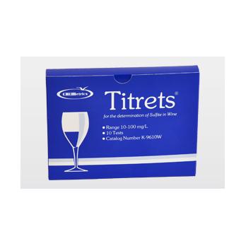 Sulfite in Wine Titrets Kit