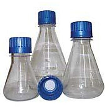Disp.Baff Shake Flasks, 125mL Polycarbonate - Sterile