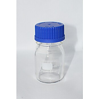 Media Bttle W/Blue S/Cap,100mL Schott