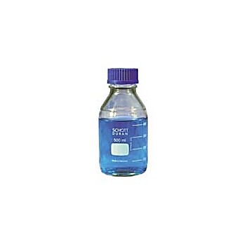 Media Bttle W/Blue S/Cap,500mL Schott