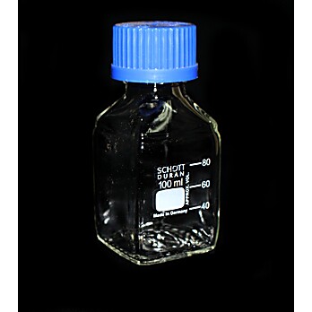 Square Media Bottle,100mL 