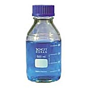 Media Bttle W/Blue S/Cap,1L Schott