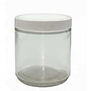 Industrial Glassware - Clear Glass Sample Jars with Teflon-lined Caps