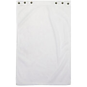 Reusable Face Veil, White, Tricot material, with snaps to attach to hood, Onesize fits all, 1 EACH