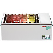 20L shaking water bath, to 99 °C; ±0.2 °C stability; 1 kW heater; 20-200 rpm