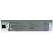 Roller Bottle, 110x570mm 38mm Deep Skirt Black Cap