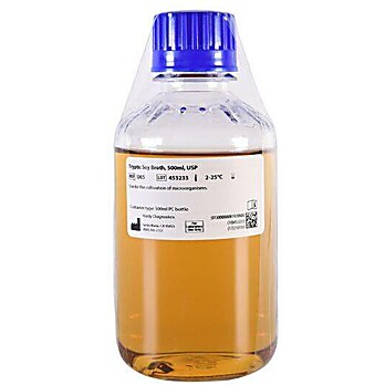 Tryptic Soy Broth (TSB), 500ml Fill, Polycarbonate Bottle
