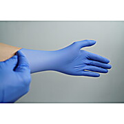 Nitrile examination gloves, powder free, small, blue, 100/pk, 1000/cs