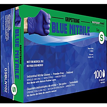 Sempermed USA GripStrong Blue Nitirle Gloves