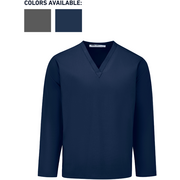 Polyester/Cotton Scrub Top in Grey