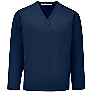 Polyester/Cotton Scrub Top in Navy