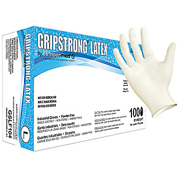 GripStrong Powder Free Latex Glove