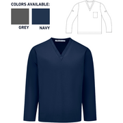 65 / 35 Poly Cotton Scrub Top: Navy